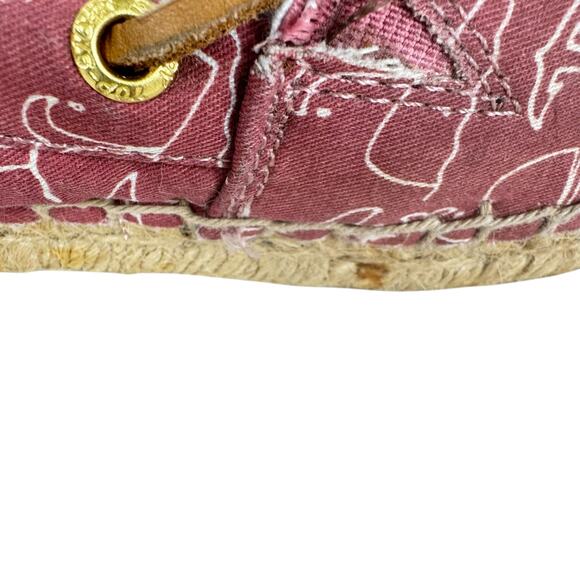 Sperry Topsider Katama Whale Print Slip on Espadrille Flats Women's Size 8 - Picture 5 of 13